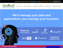 Tablet Screenshot of datavail.com